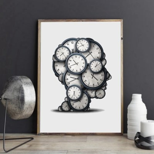 Thinking Time Concept  Art Print Poster , Abstract