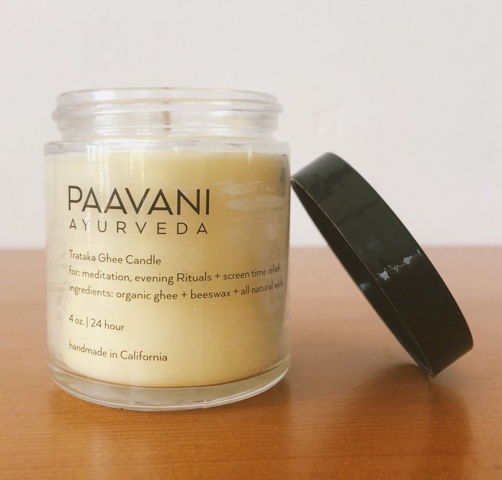 Trataka Ghee Candle | Ayurvedic Meditation Candle for Focus & Eye