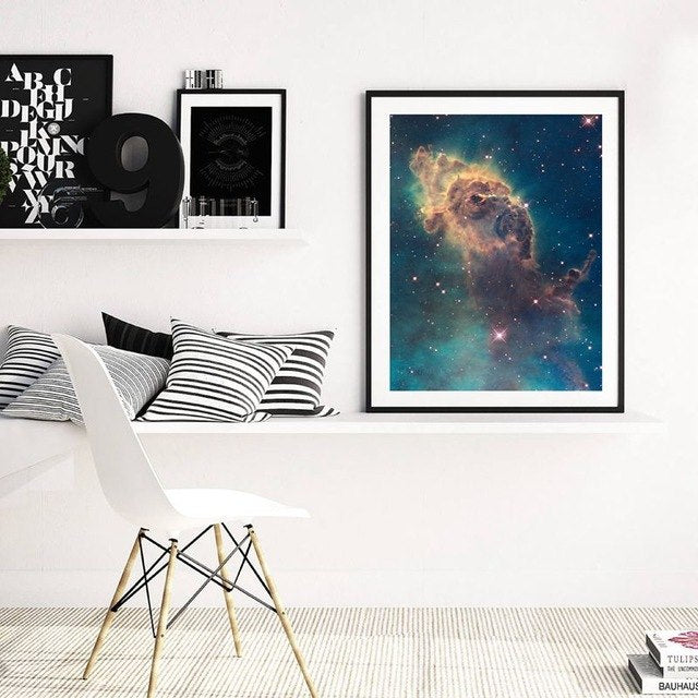 Universe Art Galaxy Poster Nebula Prints Hubble