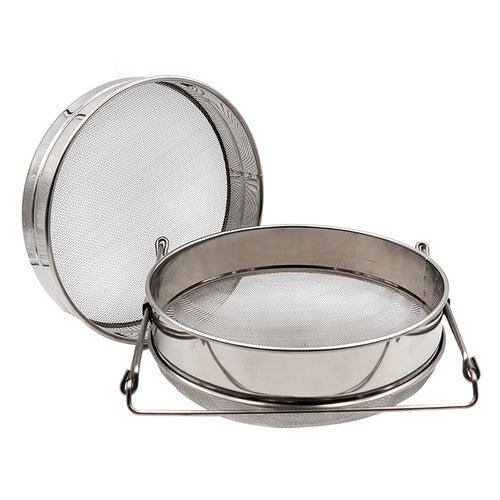 Stainless Steel Double-layer Bee Honey Sieve Filtration, Strainer