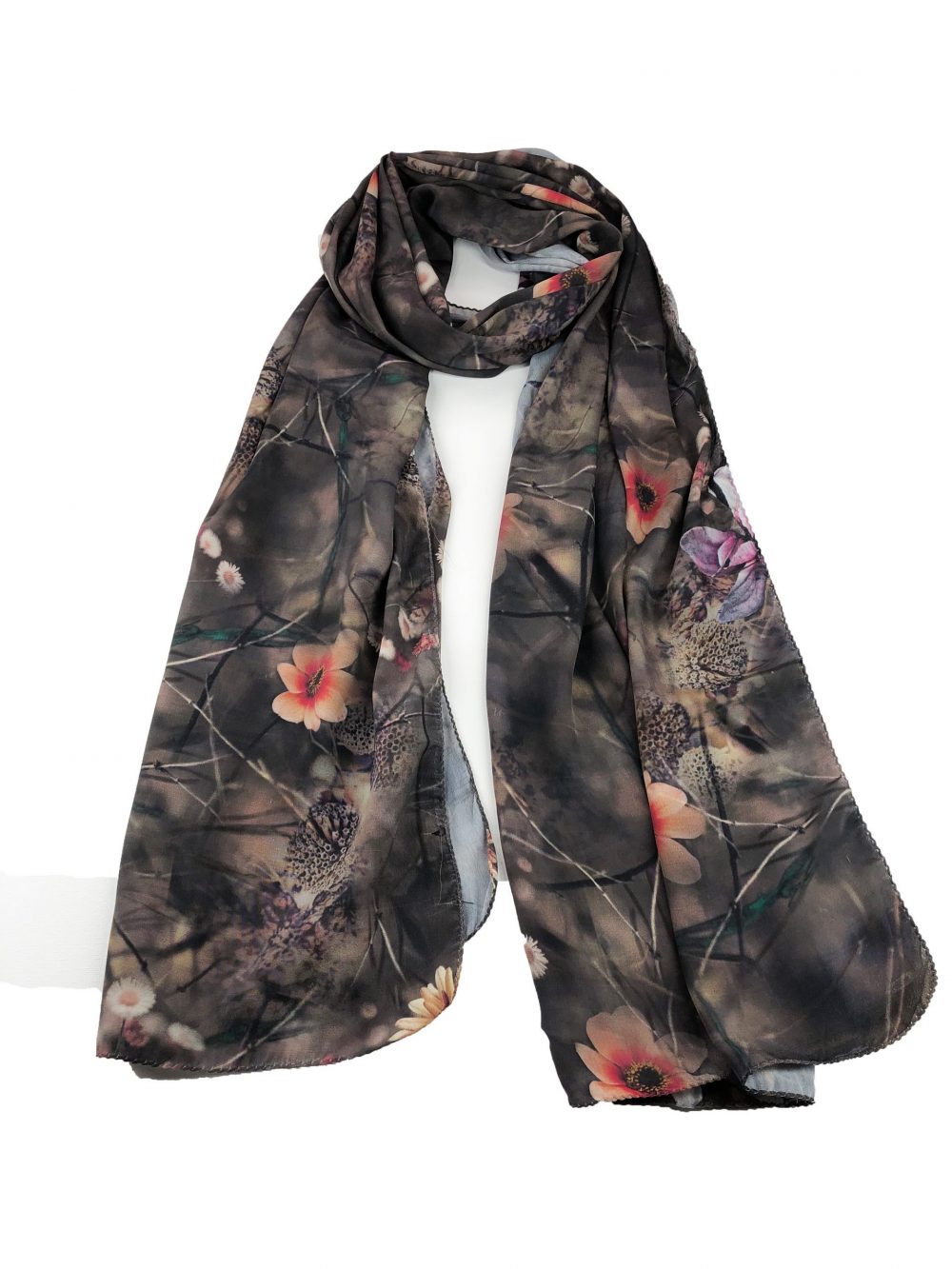 Digitally Printed Floral Scarf