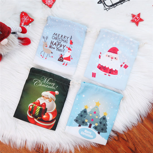 Vintage Christmas Candy Bag Fresh Cotton Gift Bag