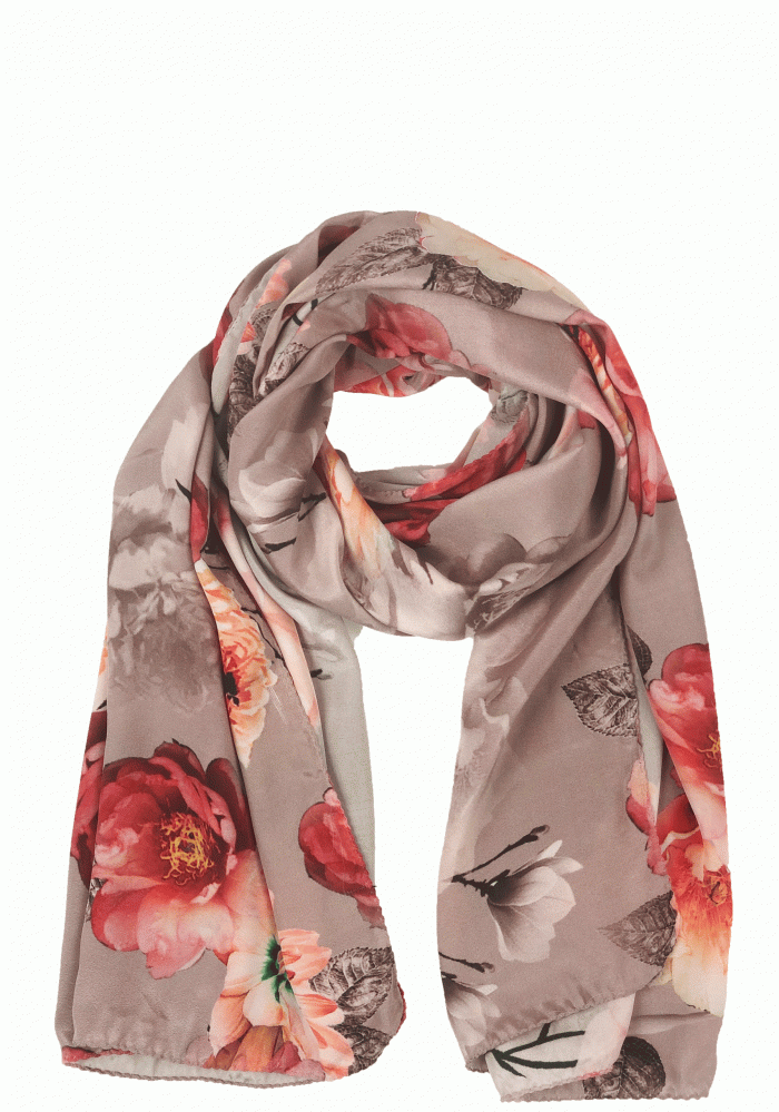 Digitally Printed Floral Scarf