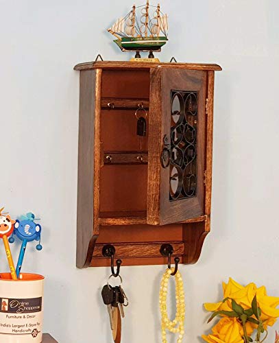 Wooden Wall Mounted Wall Hanging Decorative Handmade Key Holder for