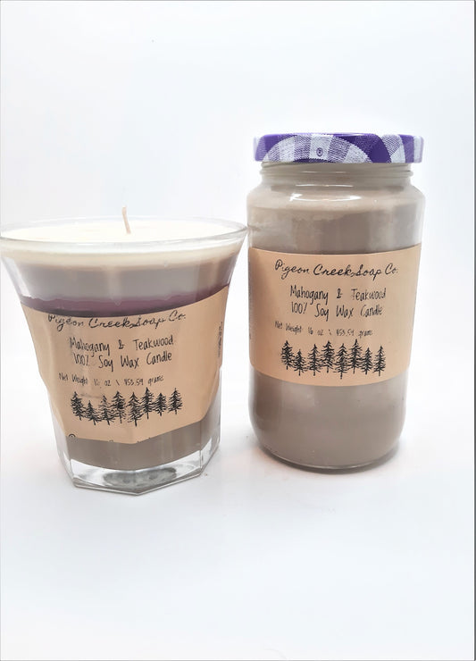 Mahogany & Teakwood - Pure Soy Wax Candle