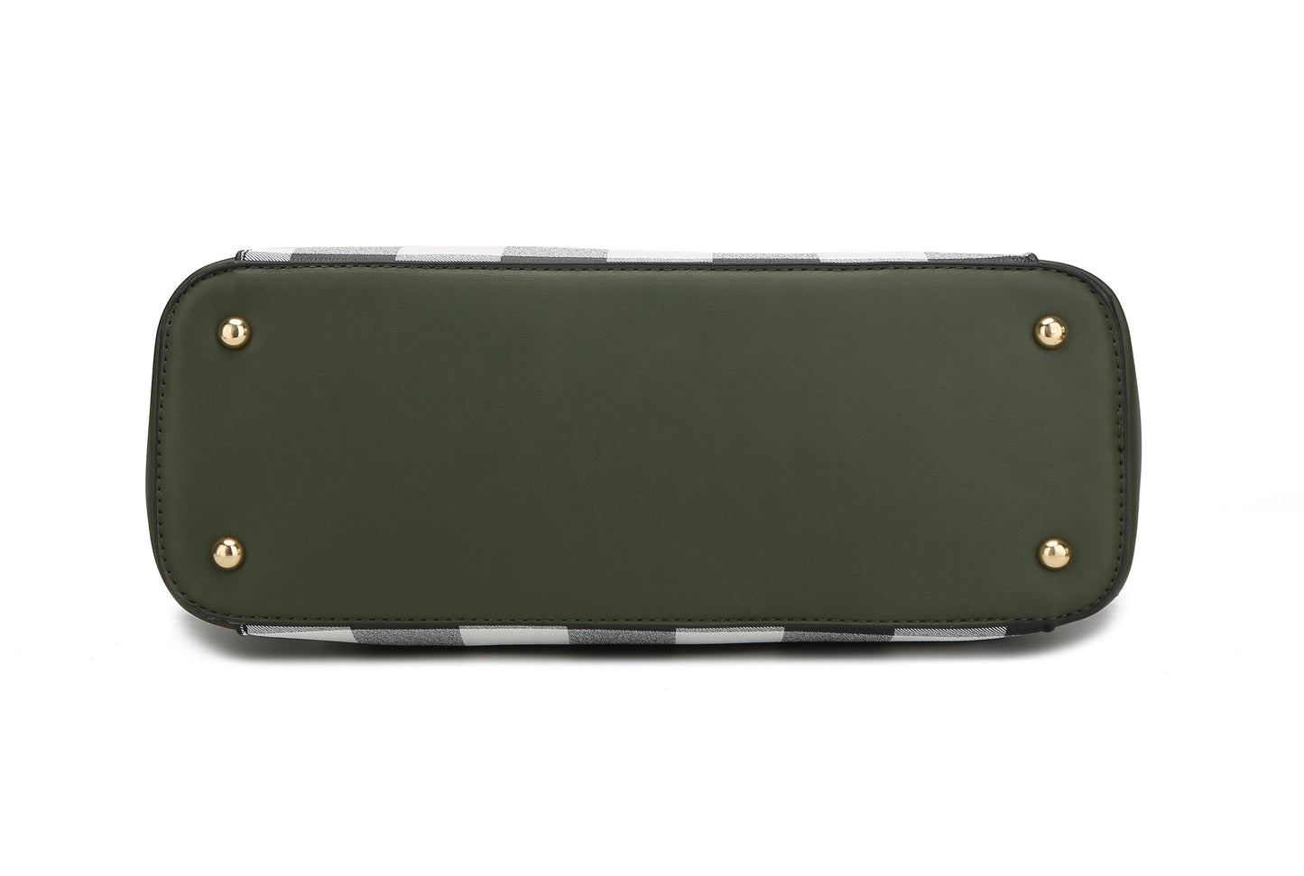 MKF Collection Mariely Checker Tote Handbag & Wallet Set by Mia K