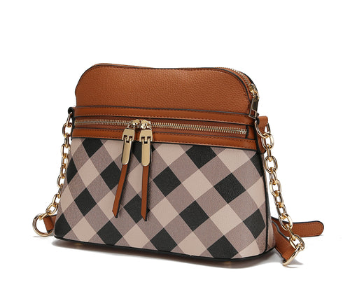 Suki Checkered Crossbody Handbag