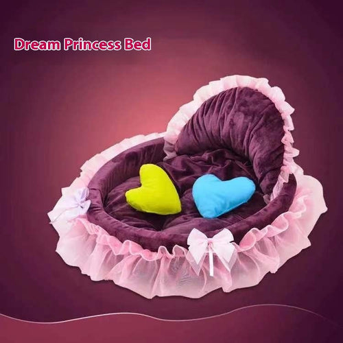 Pet Supplies Cute Princess Bed Cute Lace Teddy