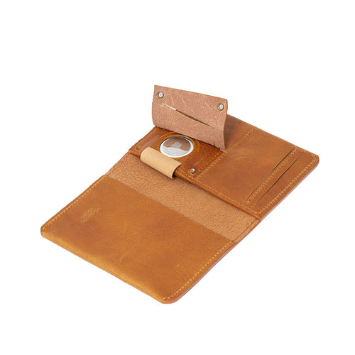 Leather AirTag Travel Wallet