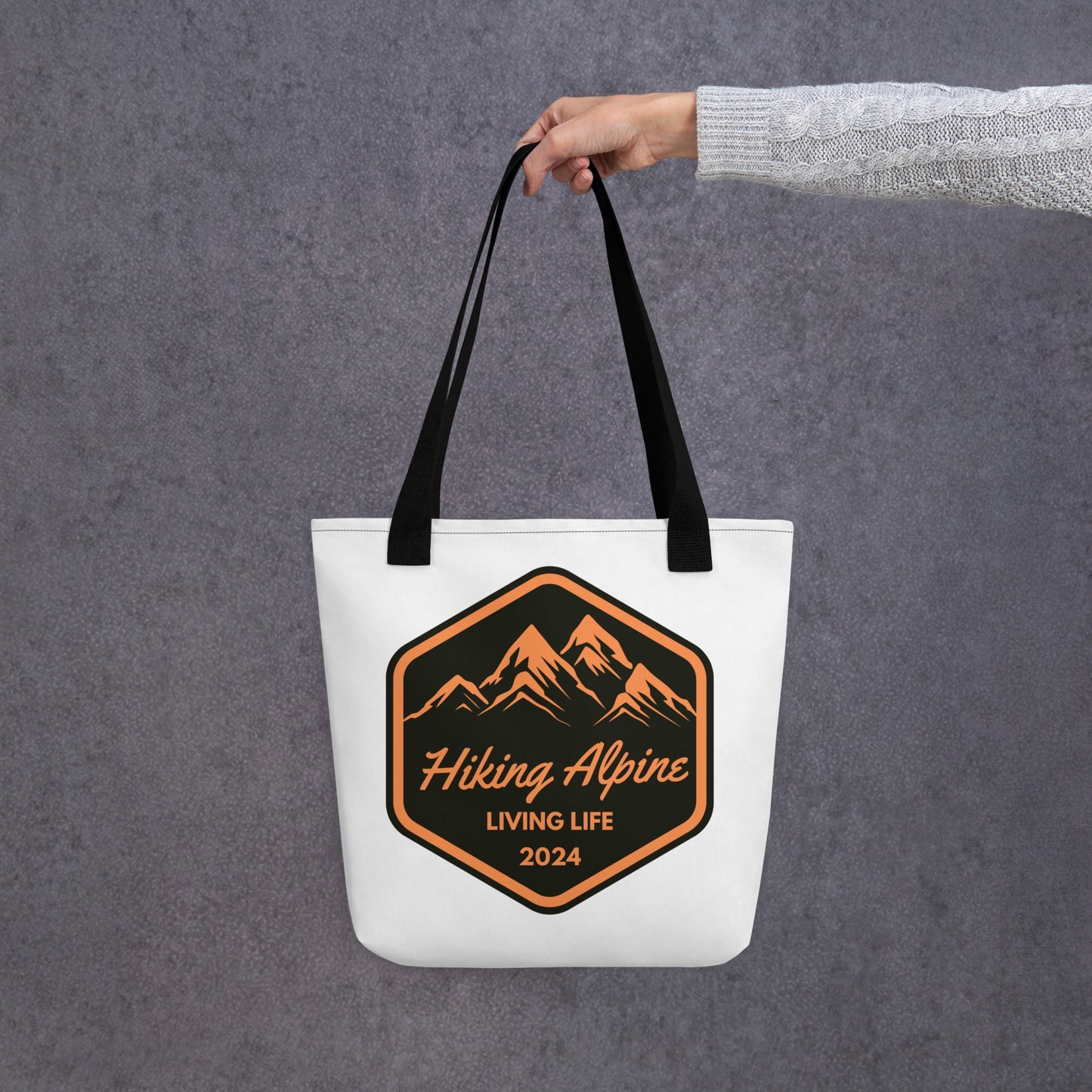 Hiking Alpine Live Life Tote Bag