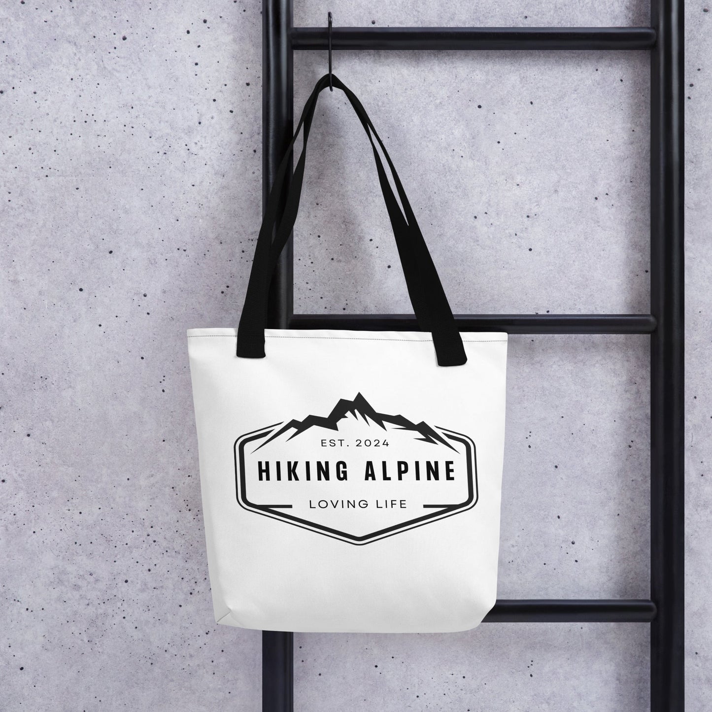 Hiking Alpine Trails Tote Bag