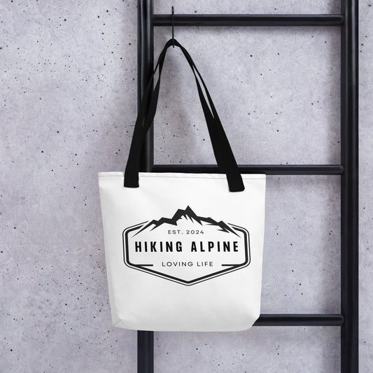 Hiking Alpine Trails Tote Bag