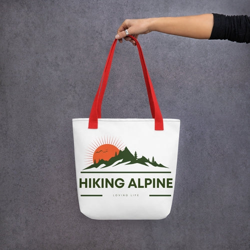 Hiking Alpine Peak Tote Bag