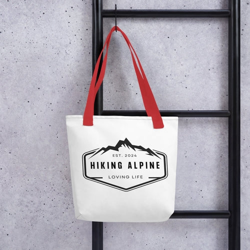 Hiking Alpine Trails Tote Bag
