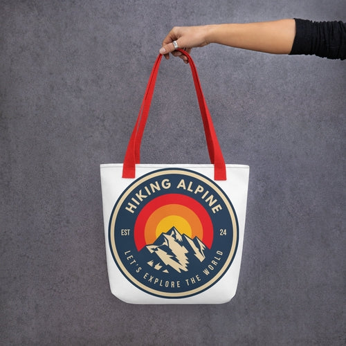 Hiking Alpine Mountains Tote Bag