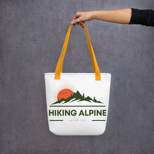Hiking Alpine Peak Tote Bag