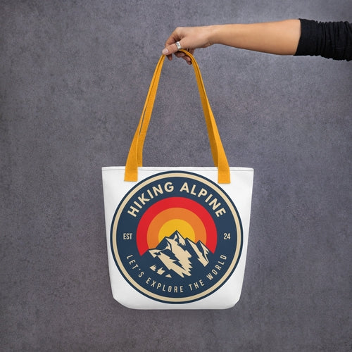 Hiking Alpine Mountains Tote Bag