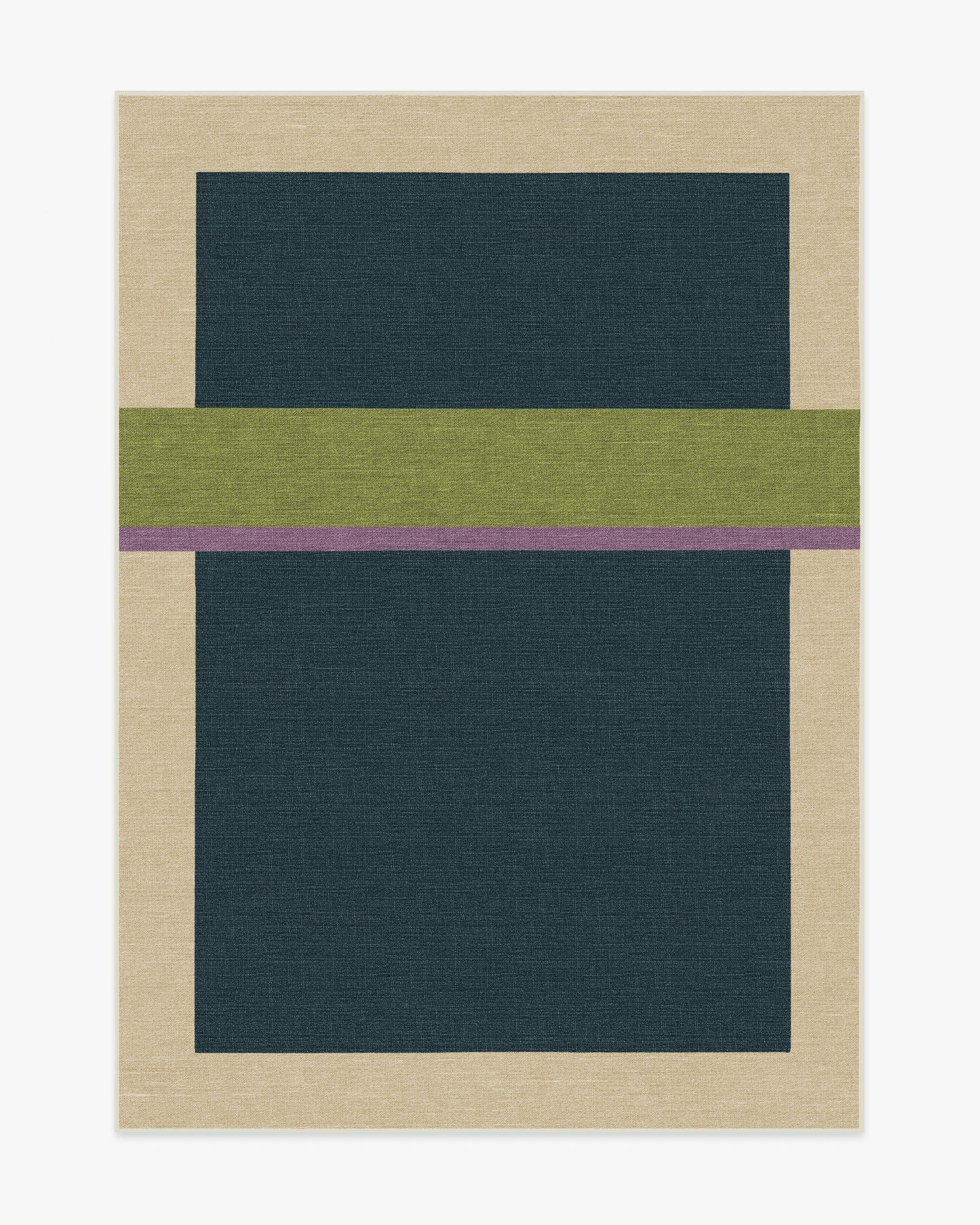 Architectural Digest Breakout Teal & Chartreuse Tufted Rug