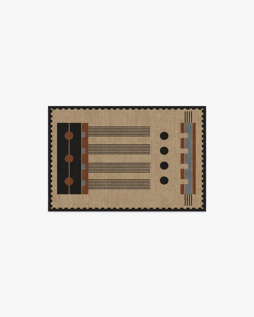 Architectural Digest Kasi Black & Tan Tufted Rug