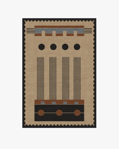 Architectural Digest Kasi Black & Tan Tufted Rug