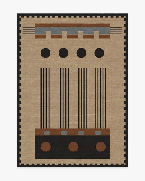 Architectural Digest Kasi Black & Tan Tufted Rug