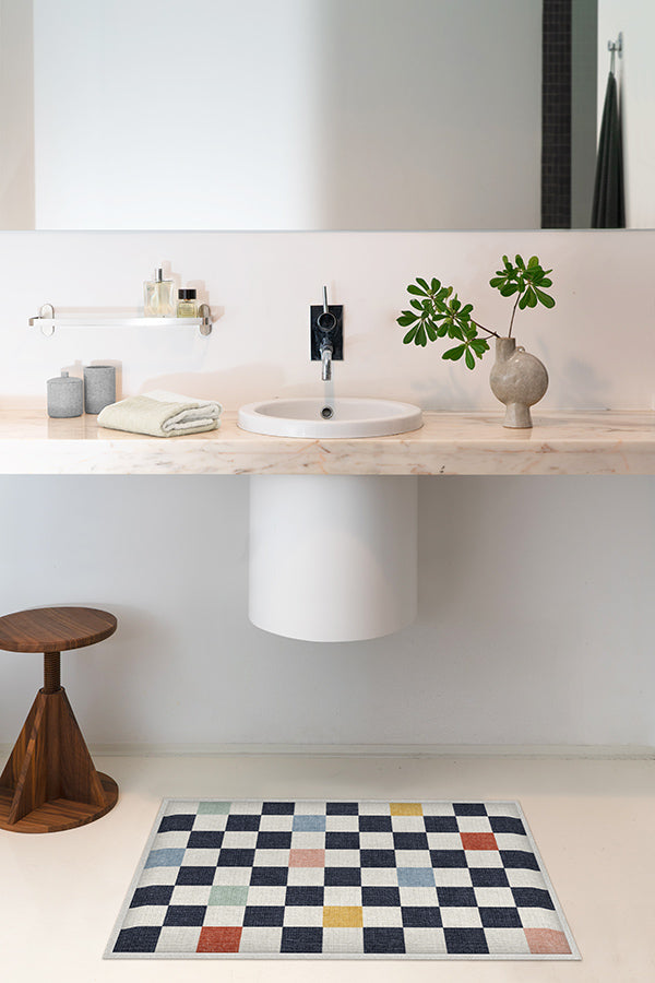 Jonathan Adler Waterfall Ocean Blue Rug