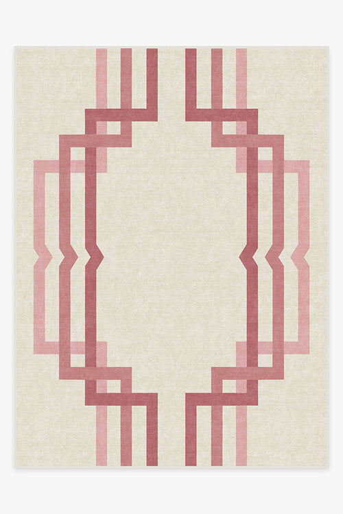 Barbie™ Dreamworld Ivory & Pink Tufted Rug