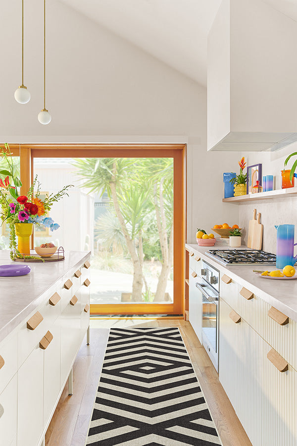 Barbie™ Signature Chevron Charcoal Tufted Rug