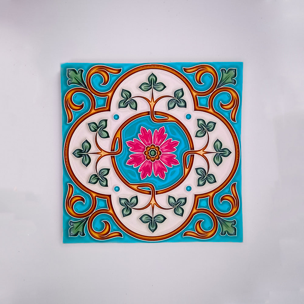 Hand Made Painted Tile