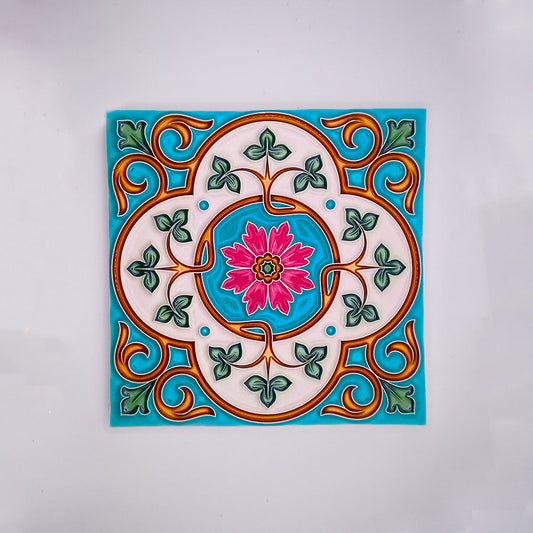 Hand Made Painted Tile