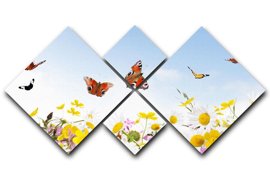 beauty in nature 4 Square Multi Panel Canvas