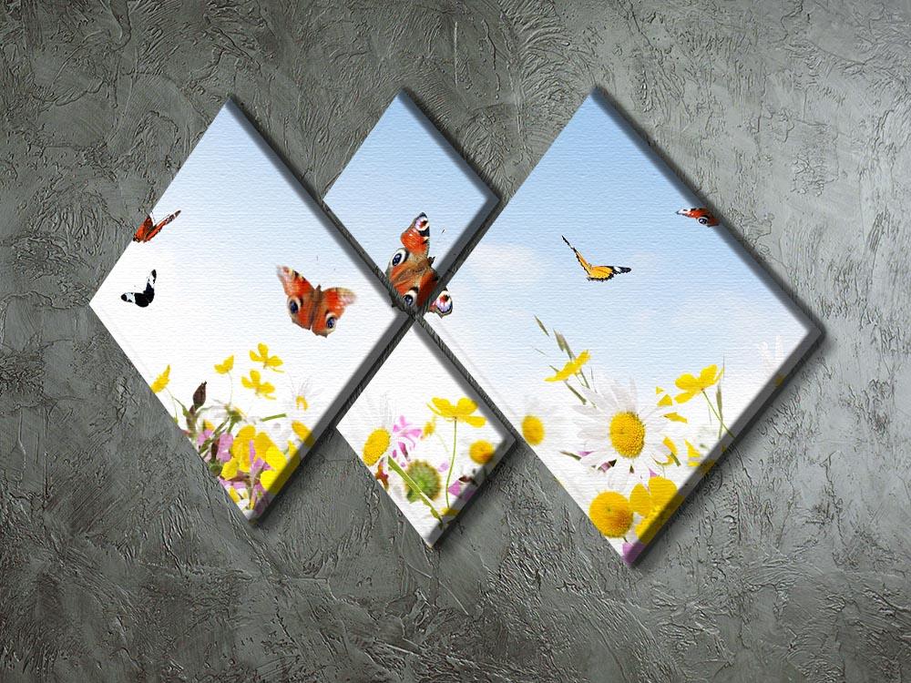 beauty in nature 4 Square Multi Panel Canvas