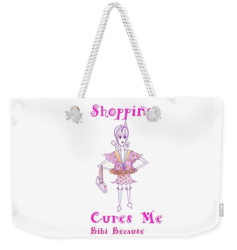 Bibi Because Shopping Cures Me - Weekender Tote