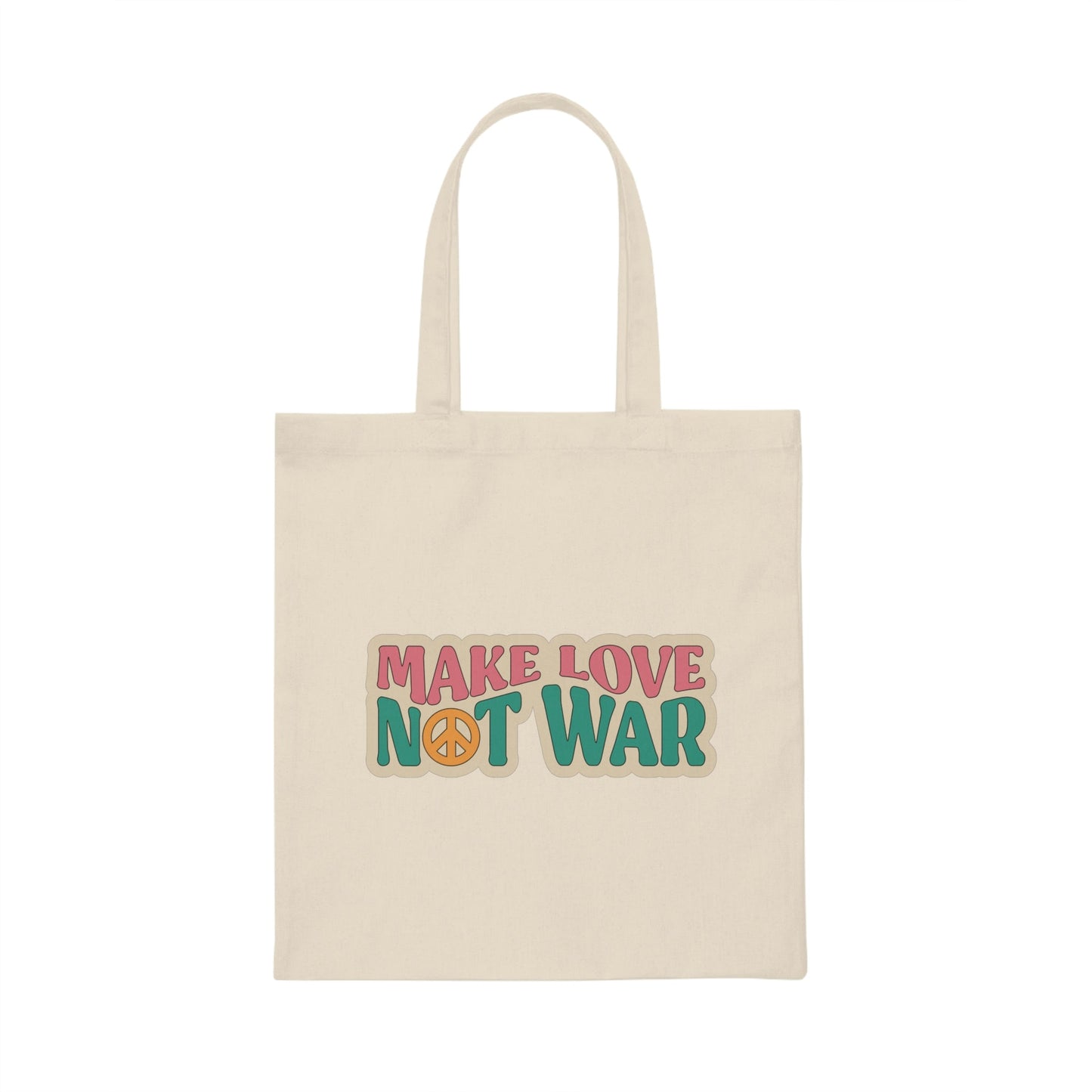 Make Love Not War Canvas Tote Bag