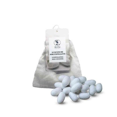 Cocons de soie exfoliant 100% naturel