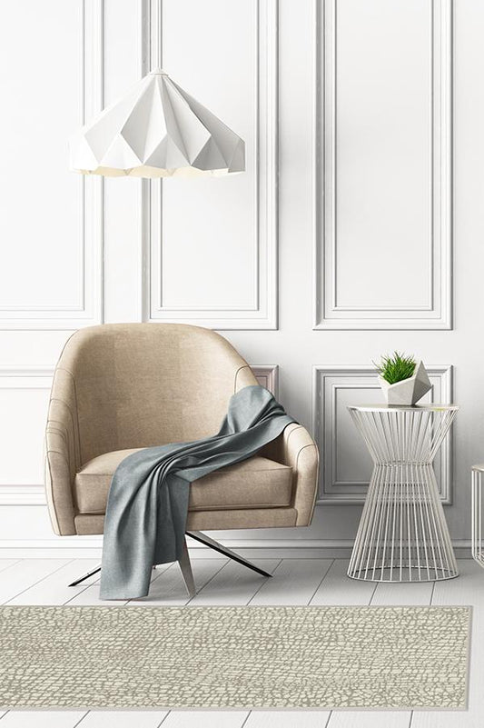 Crackle Light Grey Rug
