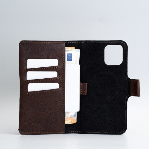 Leather iPhone folio wallet with Magsafe - The Minimalist 2.0 - SALE