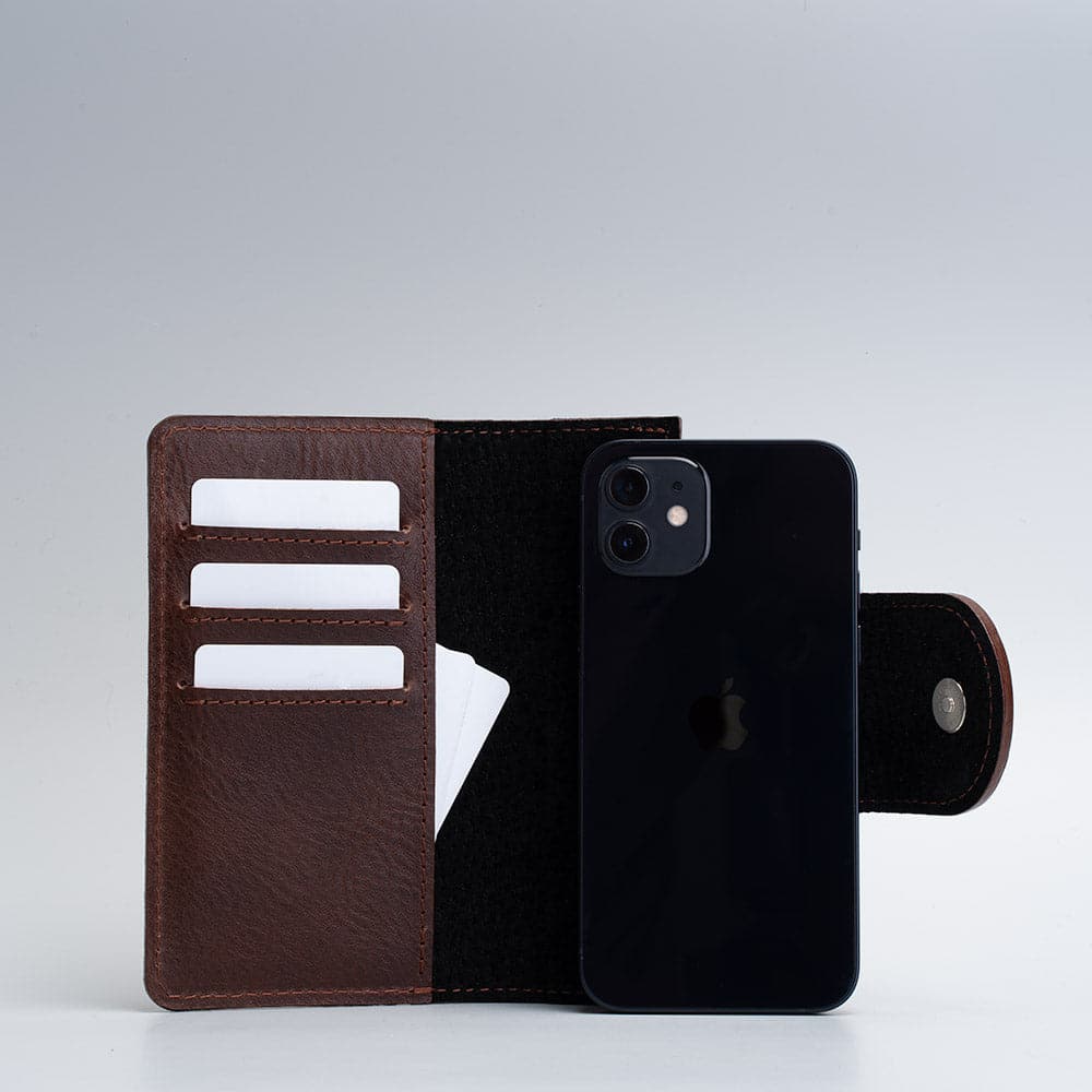 Leather folio wallet with Magsafe 1.0 - SALE