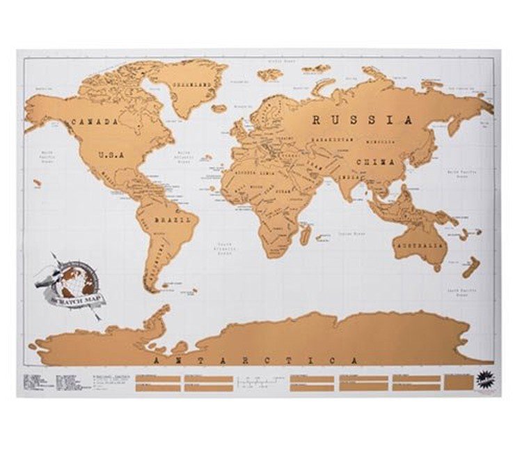 Scratch Off Map Poster