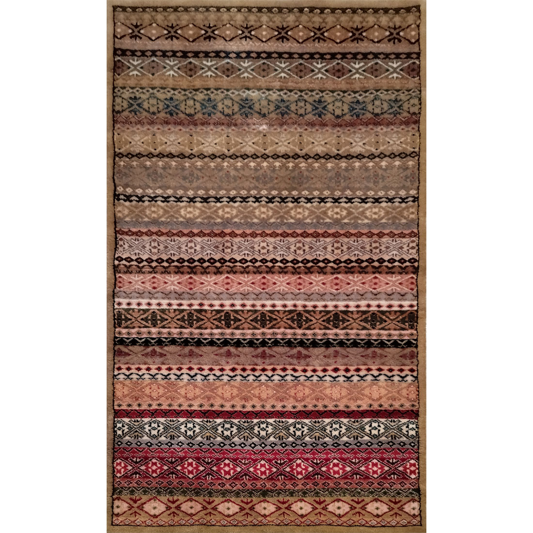 3×5 Feet Multicolor Handmade Wool Carpet