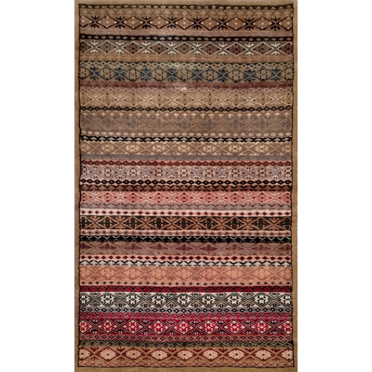3×5 Feet Multicolor Handmade Wool Carpet