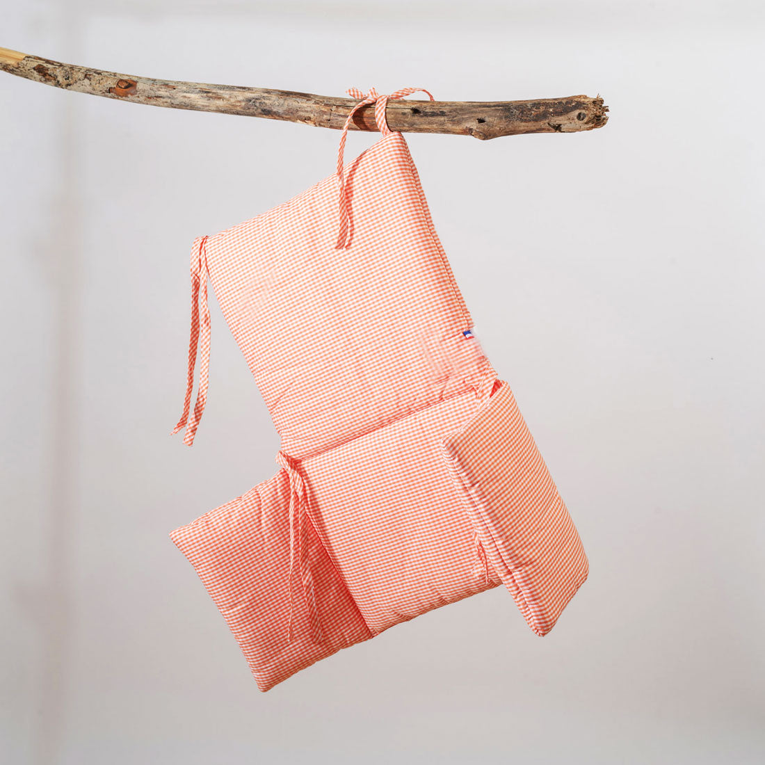 Cushion High Chair in Organic Cotton - Vichy