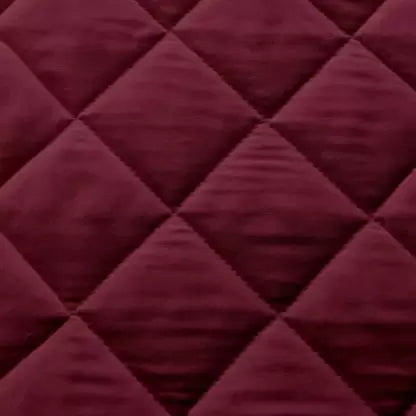 CheckMe Polycotton King Bed Cover  (Maroon)