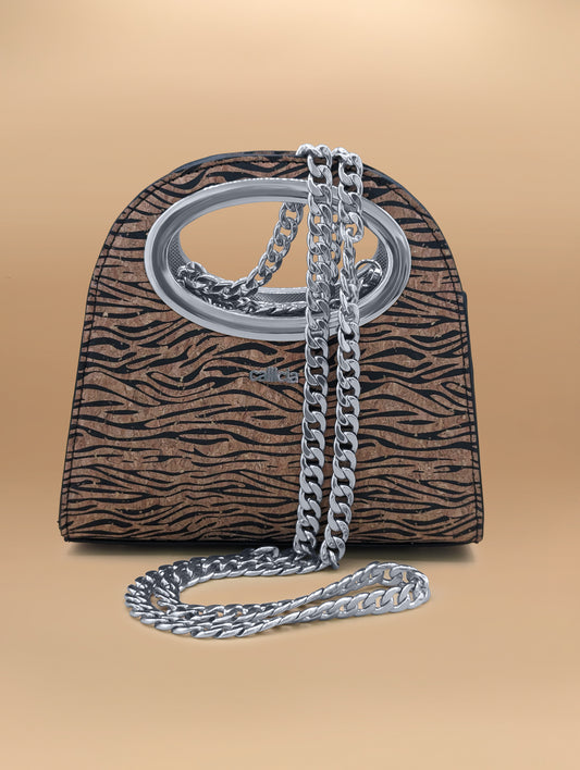 Vegan Mini Zebra Bag