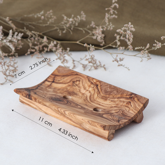 Olive Wood Soap Dish – My Quirky Bathroom Buddy
