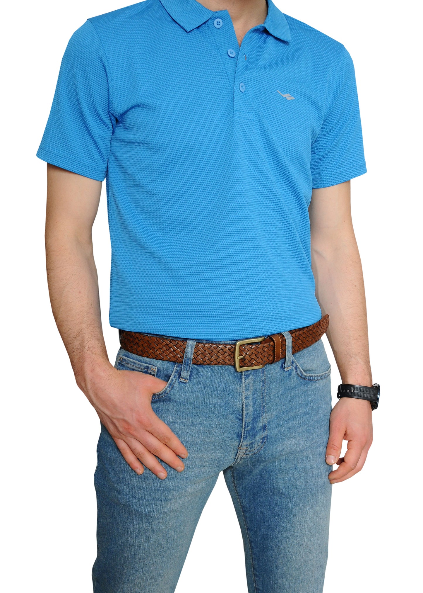 Galata Tan Plaited Leather Men Belt