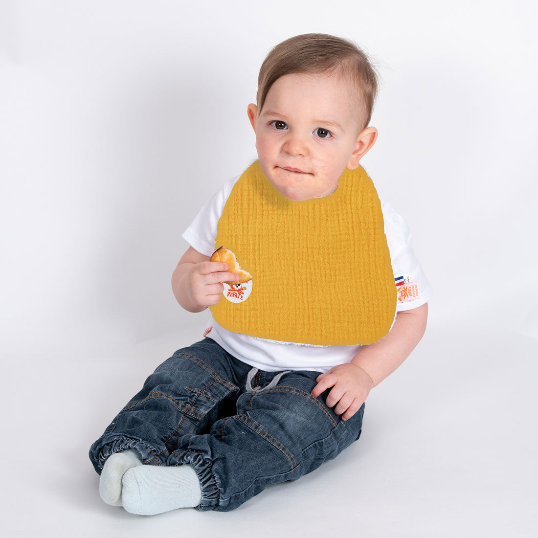 Organic Cotton Bib - Honey