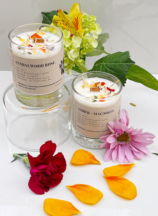 Amber Magnolia (Clean Burning Candle)