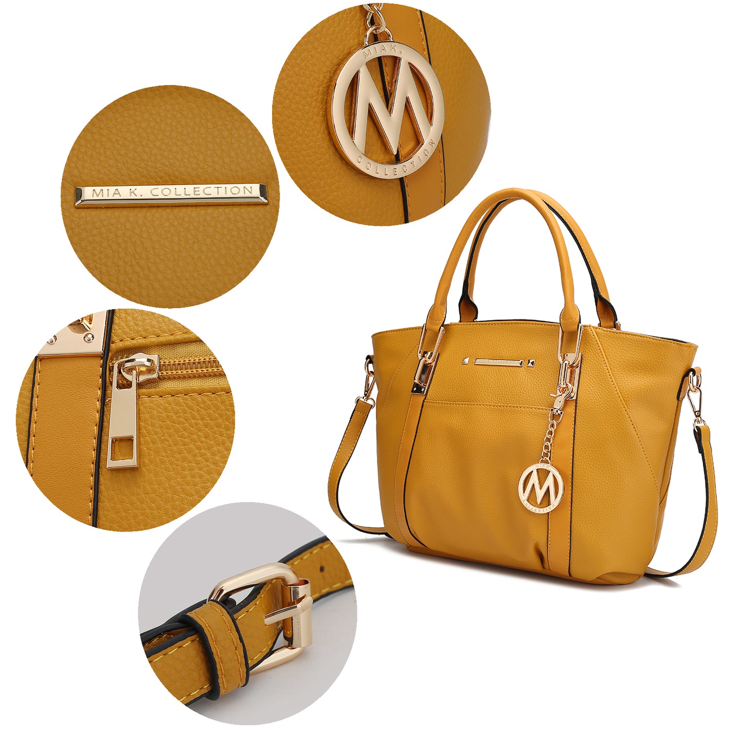 MKF Collection Darielle Satchel Bag with Wallet by Mia K