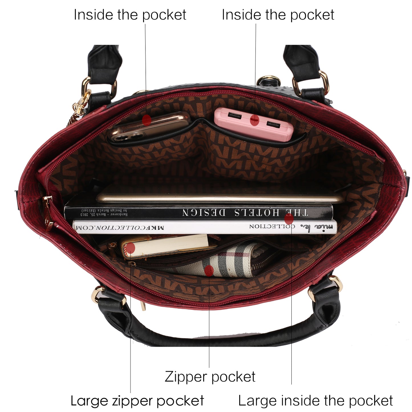 Jacqueline Signature Satchel Handbag